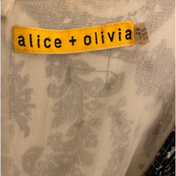 ALICE + OLIVIA Silk Paisley Beaded Dress Size S - Picture 2 of 12